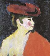 Alexei Jawlensky The Red Shawl (mk09) oil